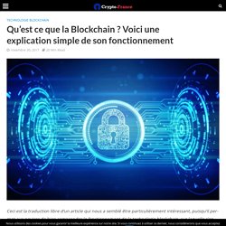 Qu'est ce que la Blockchain ? Définition & Explication simple pour les nuls !