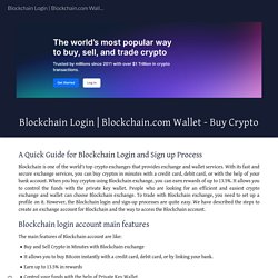 Blockchain Login