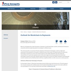 Outlook for Blockchain in Payments