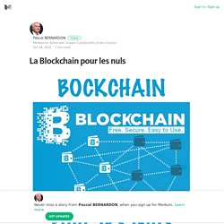 La Blockchain pour les nuls – Pascal BERNARDON – Medium
