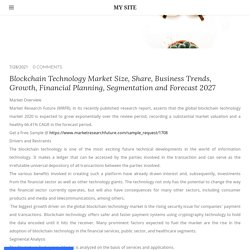 Blockchain Technology Market Size, Share, Business Trends, Growth, Financial Planning, Segmentation and Forecast 2027 - MY SITE