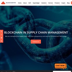 Blockchain Solution for Supply Chain