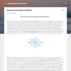 Blockchain Technology and Abitcoin