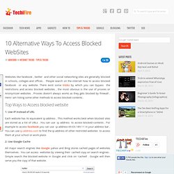 10 Alternative Ways To Access Blocked Sites