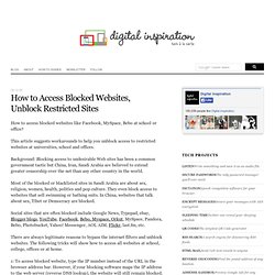 How to Access Blocked Websites, Unblock Restricted Sites - Digital Inspiration