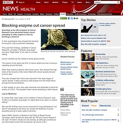 Blocking enzyme cut cancer spread