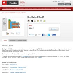 Blockly for PICAXE - Software
