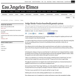 Judge blocks Venice boardwalk permit system