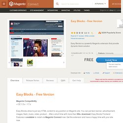 Magento Connect - Easy CMS/Block - Free Version - Overview