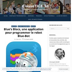 Blue’s Blocs, une application pour programmer le robot Blue-Bot