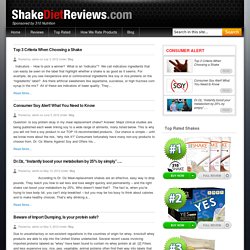 Healthy Eating & Living Blog By Shakedietreviews