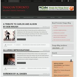 Blog tango in Toronto