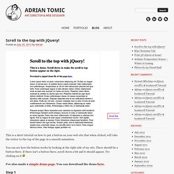 Adrian Tomic - Interactive Art Director & Web Designer