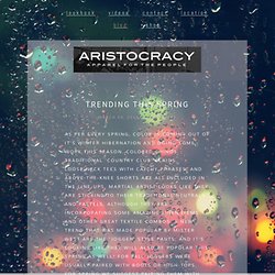 Blog — Aristocracy Apparel