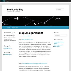 Blog Assignment #1