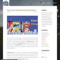 Top 7 Most Valuable Energy Drinks Brands