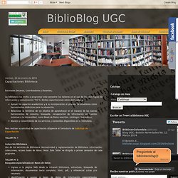 Blog UGC: Capacitaciones Biblioteca