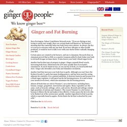 Blog - Ginger and Fat Burning