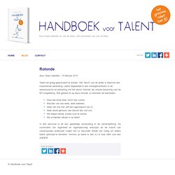 Blog - Handboek voor Talent