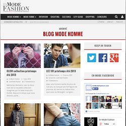Blog Mode Homme | En Mode Fashion.com