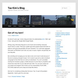 Tae Kim's Blog - Japanese, Chinese, and a dash of Korean