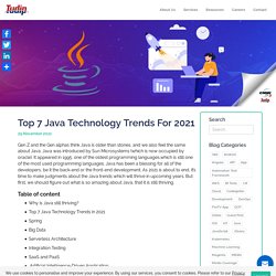 Blog: Top 7 Java Technology Trends For 2021