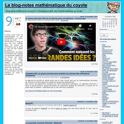 Le blog-notes mathématique du coyote