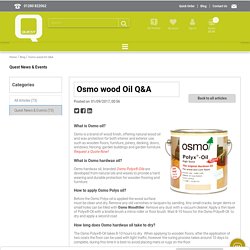 Osmo Natural Wood Oils
