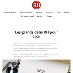 PP - Blog-Patrimoine RH - Les grands défis RH pour 2021 — Patrimoine RH