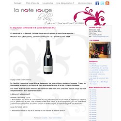 Blog de La Note Rouge, cave à vin rue Saint-Martin Paris