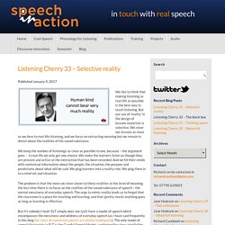 Blog – Speech in Action