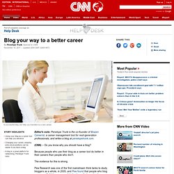 Blog your way to a better career