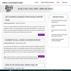 Get Ultimate Guidance from Yahoo Support Team