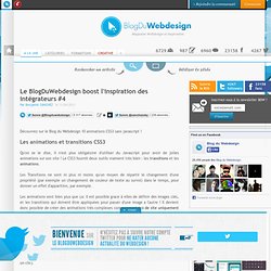 Le BlogDuWebdesign boost l'inspiration des intégrateurs #4 - inspiration-integration