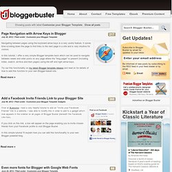 Customize your Blogger Template