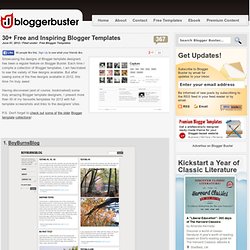 30+ Free and Inspiring Blogger Templates