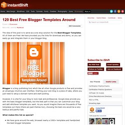 120 Best Free Blogger Templates Around