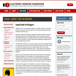 Legal Guide for Bloggers