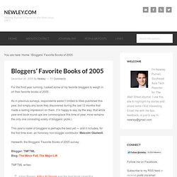Purnell » Blog Archive » Bloggers’ Favorite Books of 2005