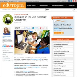 Blogging in the 21st-Century Classroom