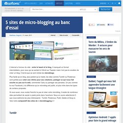 5 sites de micro-blogging au banc d’essai