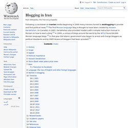Blogging in Iran - Wikipedia