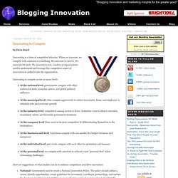 Innovating to Compete - Innovation blog art