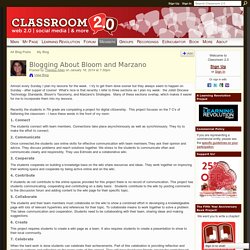 Blogging About Bloom and Marzano - Classroom 2.0