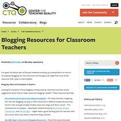 Blogging Resources for Classroom Teachers