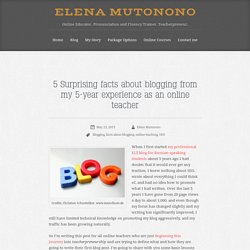5 blogging tips for online teachers