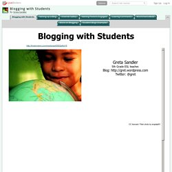 Blogging with Students
