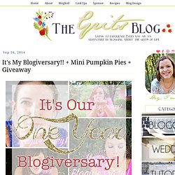 The Grits Blog: It's My Blogiversary!! + Mini Pumpkin Pies + Giveaway