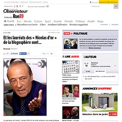 Et les lauréats des "Nicolas d'or" de la blogosphère sont... | R