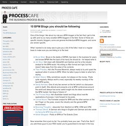 10 BPM Blogs you should be following - Process Cafe